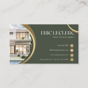 real estate sales agent business card