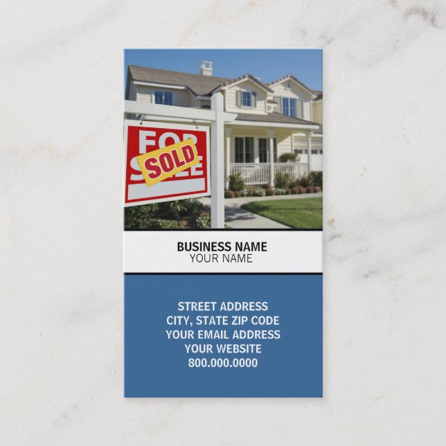 Real Estate Sales Business Card (Front)