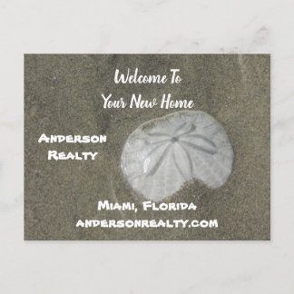 Real Estate Sand Dollar Coastal Home Sales Promo Postcard