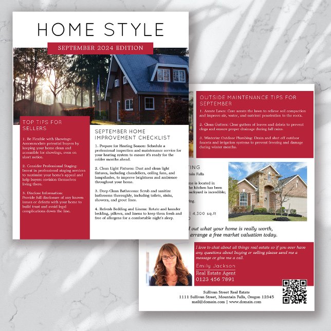 Real Estate September Newsletter Promotional Flyer (Creator Uploaded)