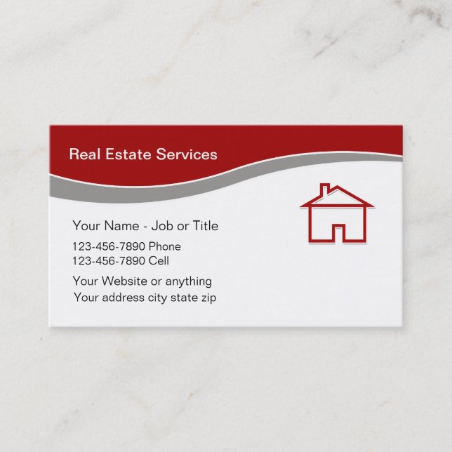 Real Estate Services Business Card (Front)