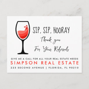 real estate sip sip hooray referrals Announcement