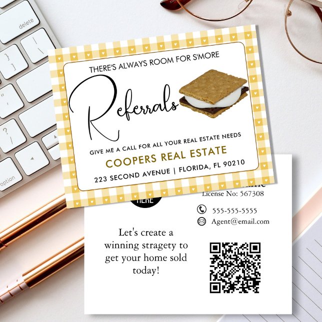 real estate SMORE referrals Announcement Postcard (Creator Uploaded)