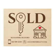 Real Estate Sold Sign