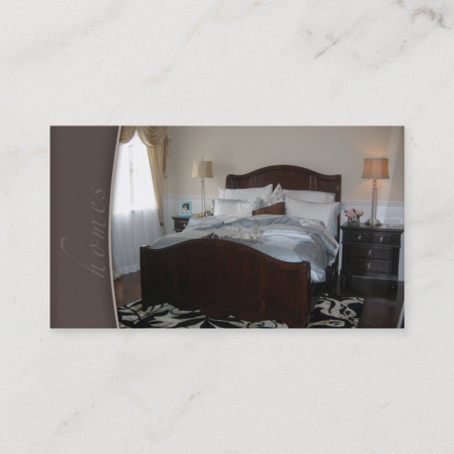 Real Estate Staging Bedroom Business Card (Front)