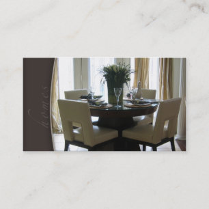 Real Estate Staging Dining Room Business Card