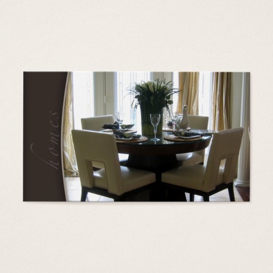 Real Estate Staging Dining Room Business Card