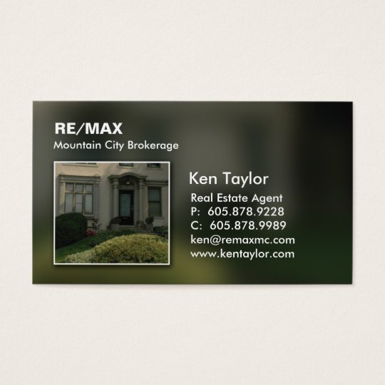 Real Estate Stucco Home Entrance Business Card