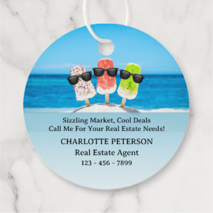 Real Estate Summer Pop By Favour Tags