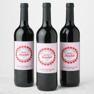 Real Estate Sweetest Valentines Day Thank You Gift Wine Label