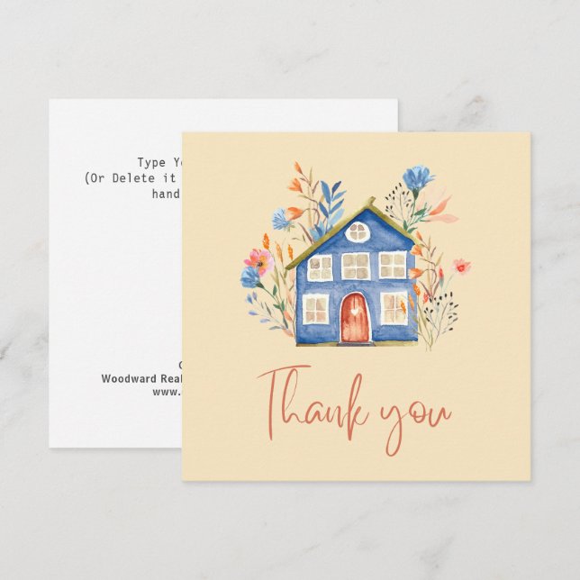 Real Estate Thank You Homeowner Budget Marketing  (Front/Back)