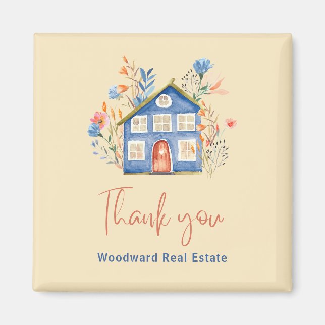 Real Estate Thank You Marketing Brand Loyalty Cute Magnet (Front)
