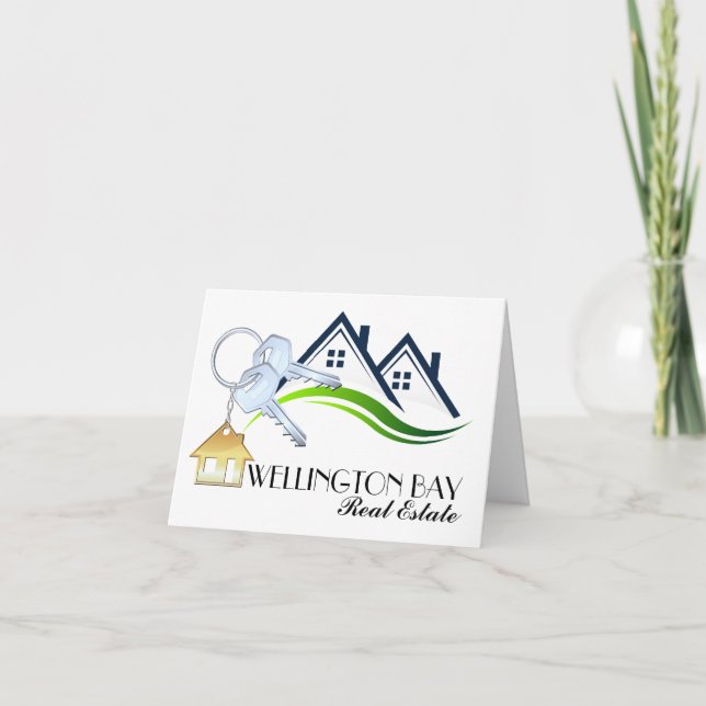 Real Estate Thank You or Blank Note Card (Front)