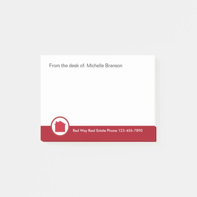 Real Estate Theme Post-it Notes (Front)