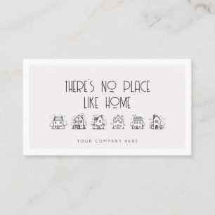 Real Estate There's No Place Like Home Hand-Drawn Business Card