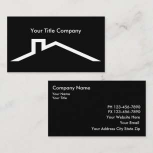 Real Estate Title Business Cards