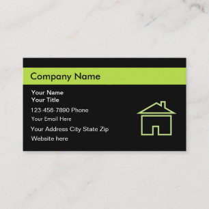 Real Estate Unique Business Cards