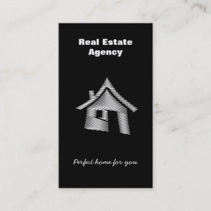Real Estate   Unique Home Business Card