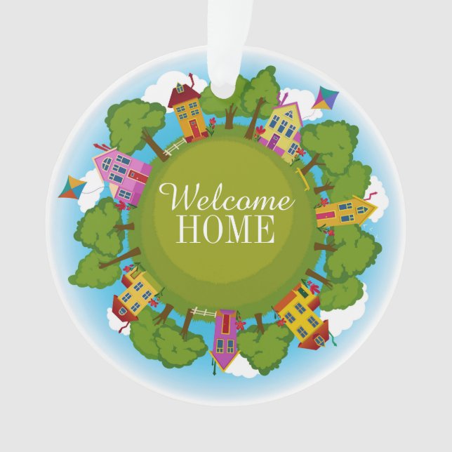 Real Estate "Welcome Home" New Home Ornament (Front)