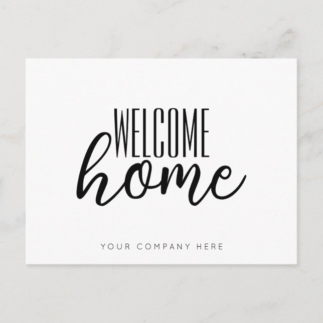 Real Estate Welcome Home Postcard (Front)
