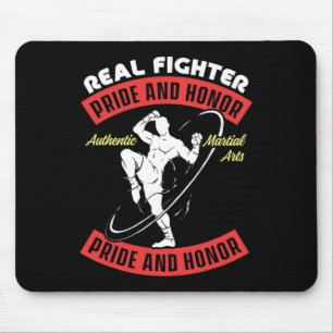 Real Fighter Muay Thai Mma Fight Authentic Martial Mouse Mat