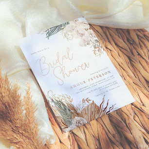 Real Foil   Boho Modern Pampas Grass Bridal Shower