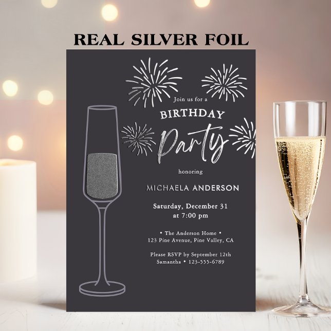 Real Foil Fireworks & Champagne Birthday Party (Creator Uploaded)