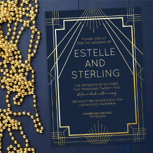 Real Foil Geometric Shape Wedding Photos