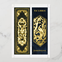 Real Foil Personalised Name 2 Bookmarks Per Card