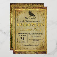 Real Foil Spooky Vintage Gothic Halloween Party