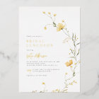 Real Foil Wildflower Boho Photo Bridal Shower