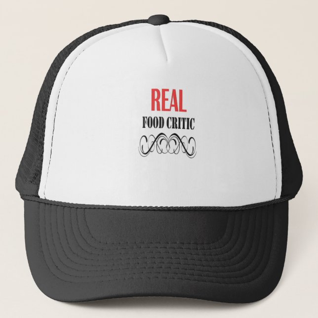 Real Food Critic Trucker Hat (Front)