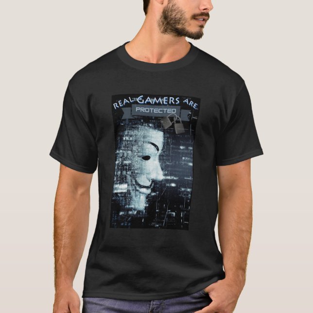 Real Gamers are Protected T-Shirt (Front)