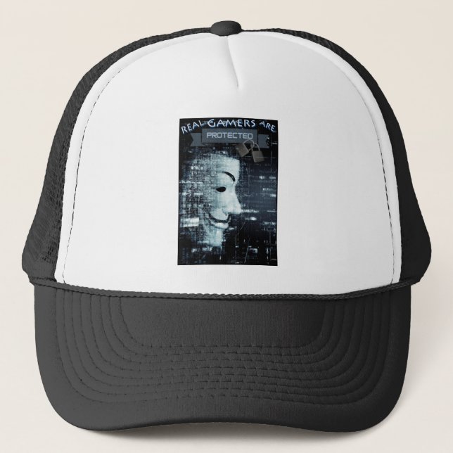 Real Gamers are Protected Trucker Hat (Front)