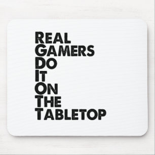Real Gamers black Mouse Mat