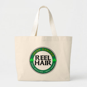 Real Ghillies, Real Dress, REEL HAIR Large Tote Bag