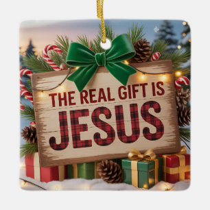 Real Gift Jesus Ornament