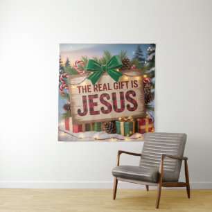 Real Gift Jesus Tapestry