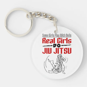 Real Girls Do Jiu Jitsu BJJ Jiujitsu Women Key Ring