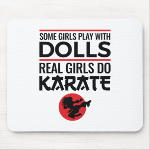 Real Girls Do Karate Cute Women Martial Arts Mouse Mat