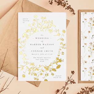 REAL Gold Circle Dried Wildflower Abundance