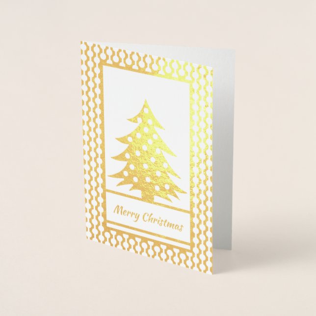 Real Gold Foil Christmas Foil Card (Front)