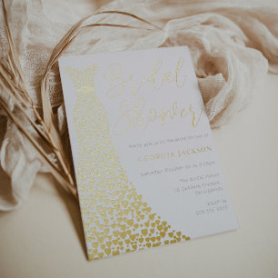 Real Gold Foil Dress Modern Bridal Shower