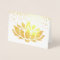 REAL gold foil lotus flower design