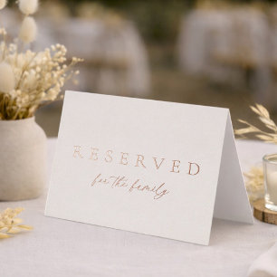  Real Gold Foil Reserved Seating Sign