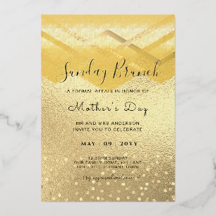 REAL GOLD FOIL Sunday Mother's Day Bruch