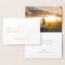 REAL Gold Foil THANK YOU Wedding | with Photo