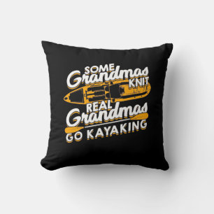 Real Grandmas Go Kayaking Cushion