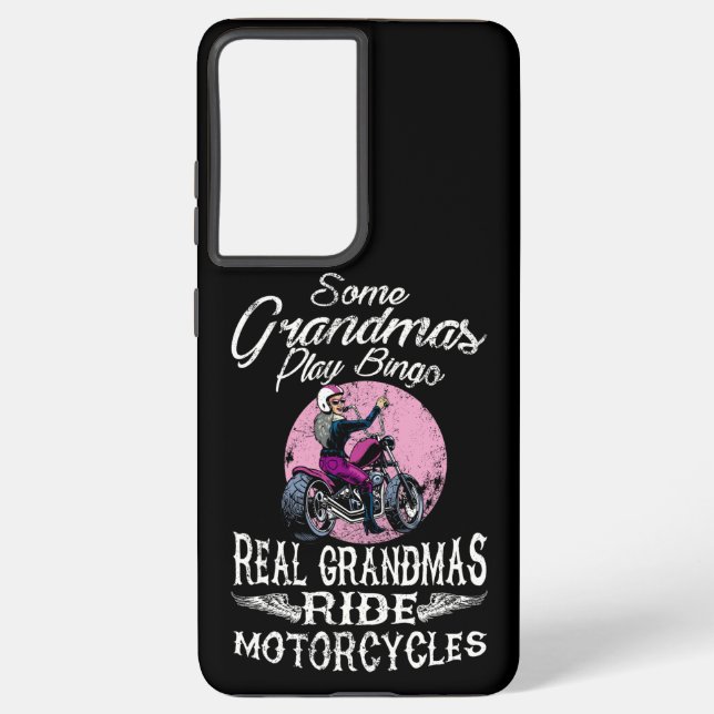 Real Grandmas Ride Motorcycles design Funny Gift Samsung Galaxy S21 Ultra Case (Back)
