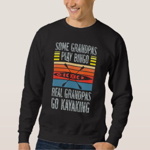 Real Grandpas Go Kayaking Retro Vintage Sweatshirt